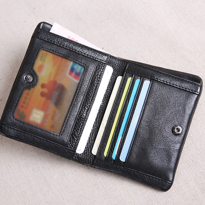 Portefeuille de Luxe Souple Classique en Cuir pour Homme