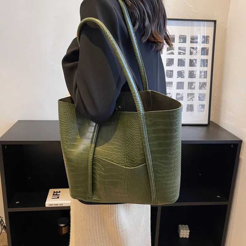 Betina™ - Sac à bandoulière en cuir crocodile