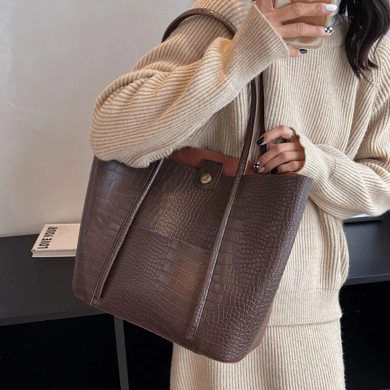 Betina™ - Sac à bandoulière en cuir crocodile