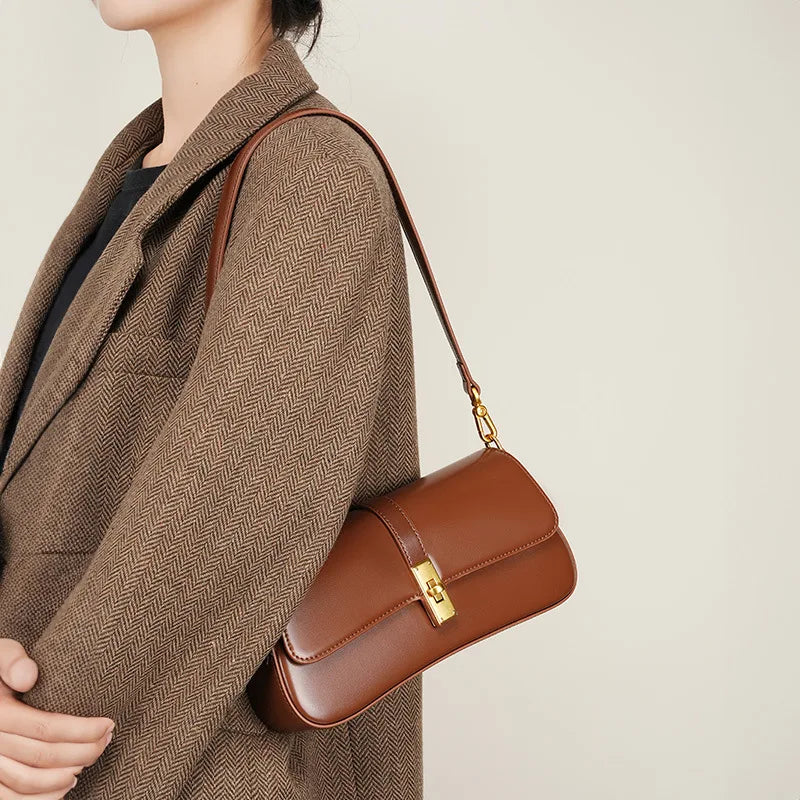 Sac à bandoulière avec Détails Dorés