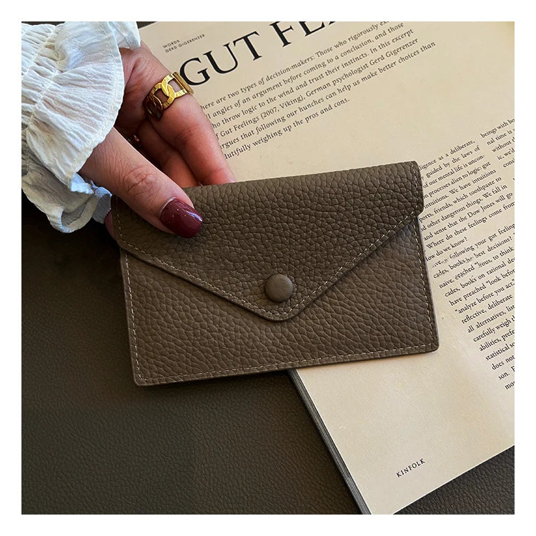 Porte Carte Bancaire en Cuir pour Femme