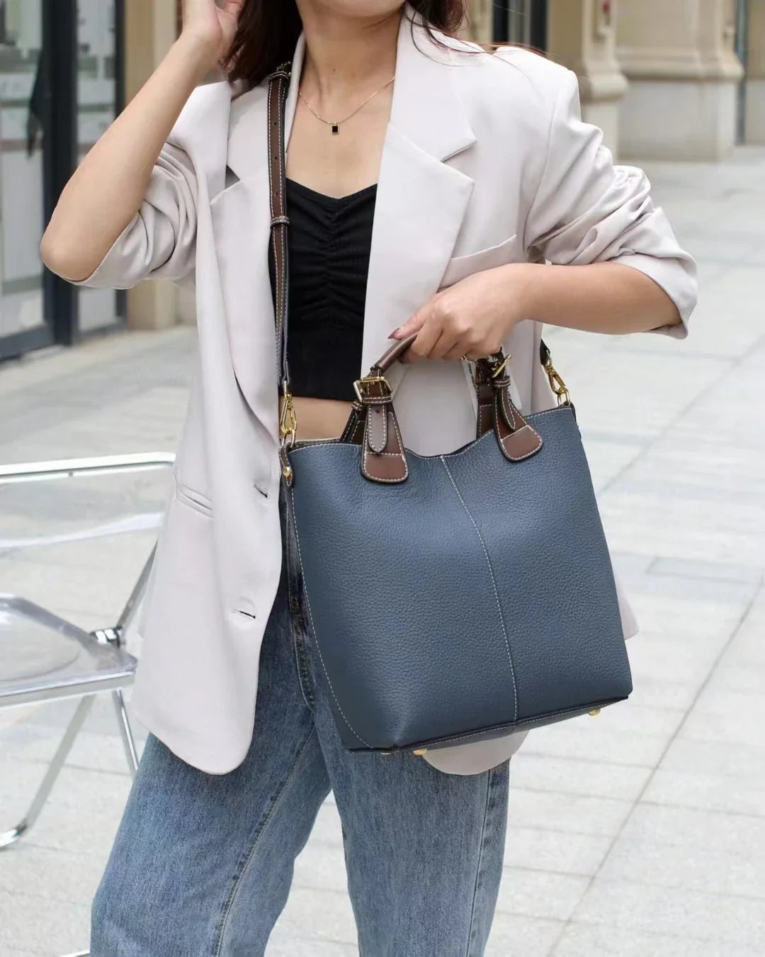 Sac Seau en Cuir pour Femme
