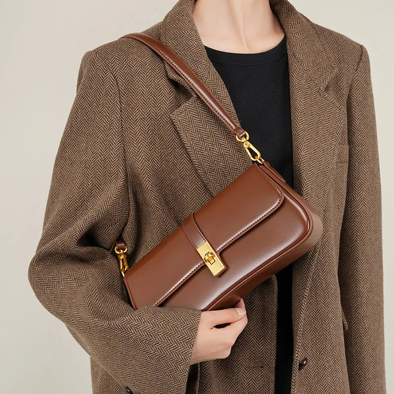 Sac à bandoulière avec Détails Dorés