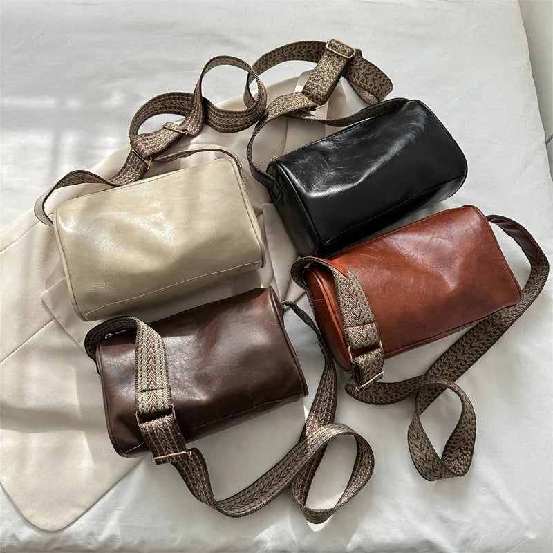 Trine - Sac Crossbody en Cuir Vintage