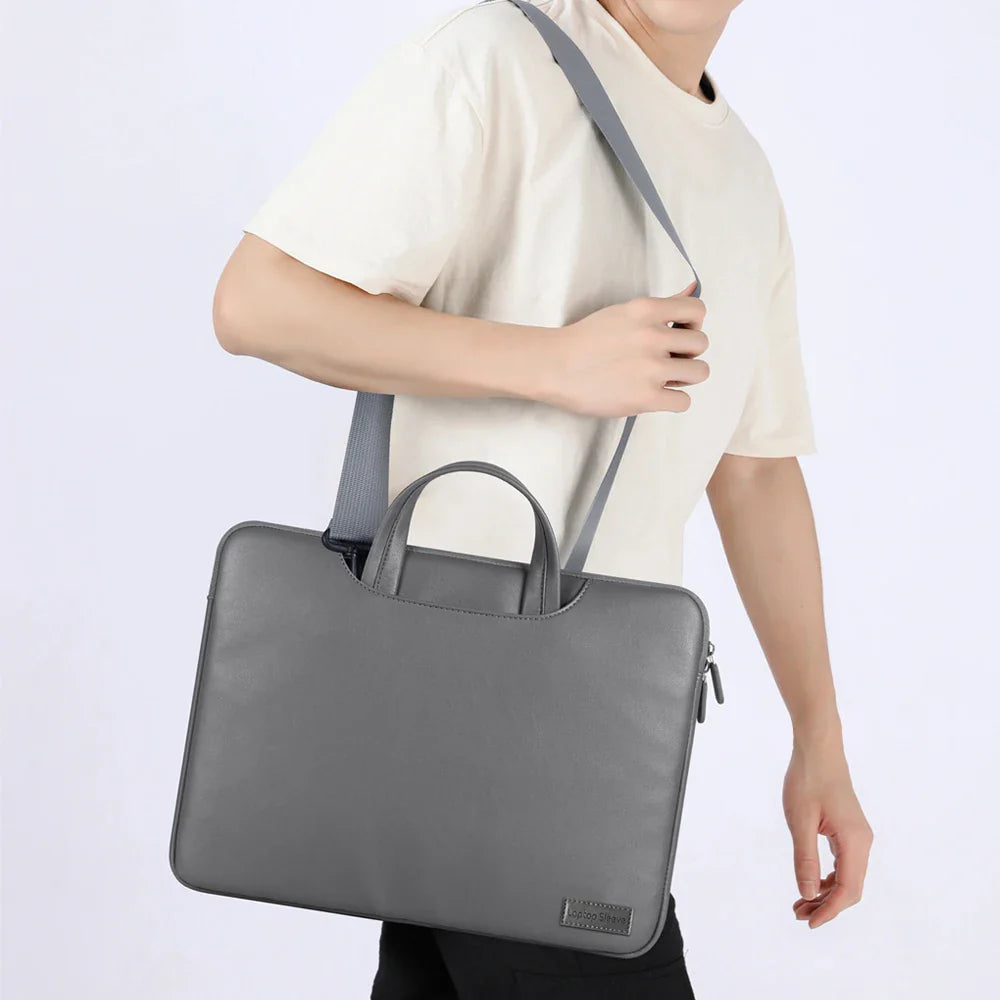 Sacoche Ordinateur en Cuir Unisexe