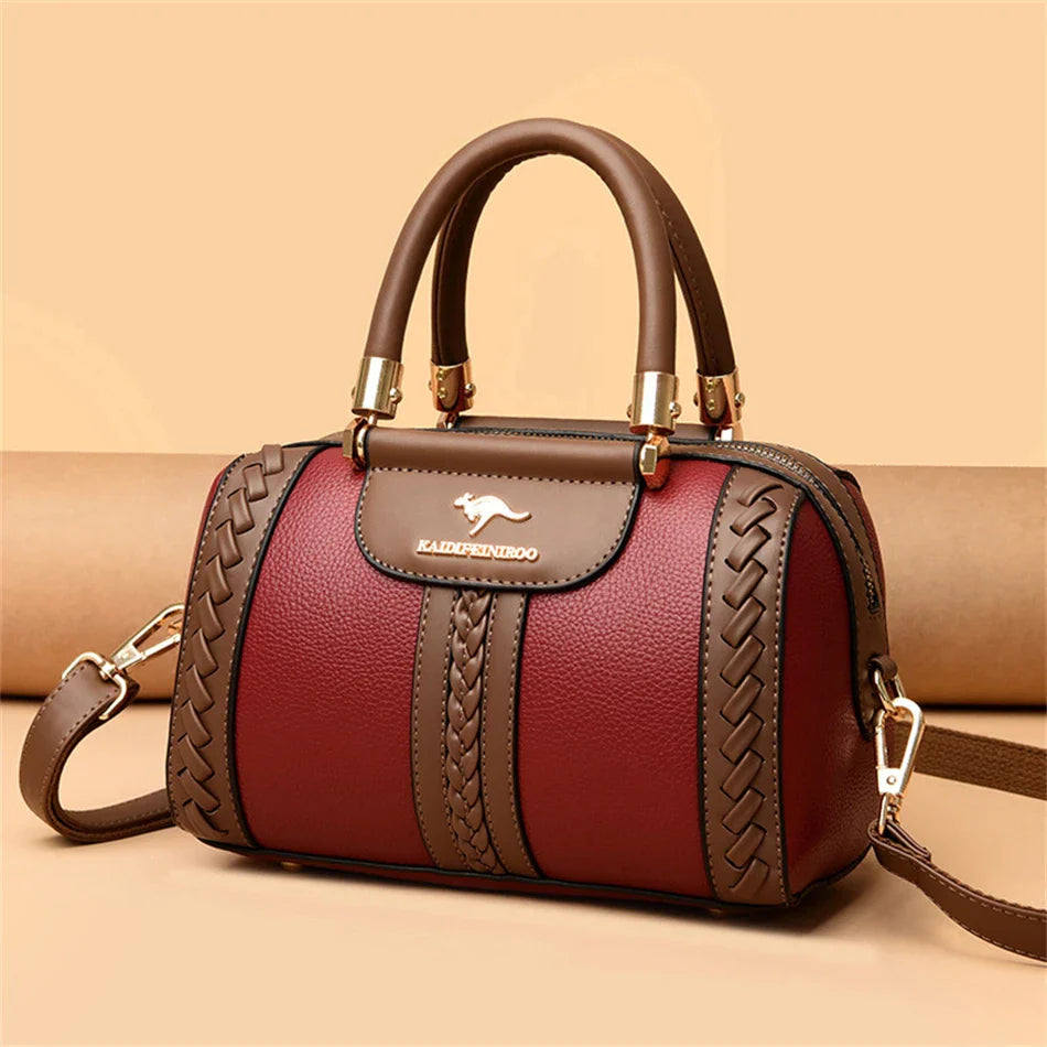 Sac à Main en Cuir avec Bandoulière