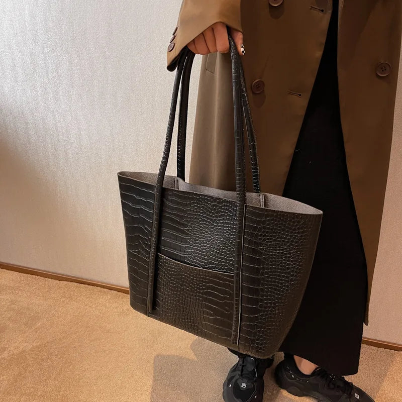 Betina™ - Sac à bandoulière en cuir crocodile