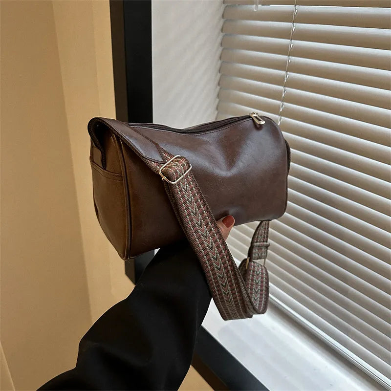Trine - Sac Crossbody en Cuir Vintage
