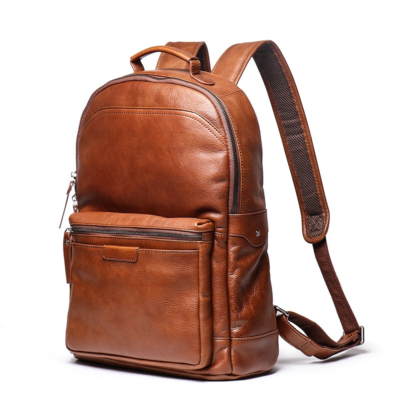 Sac à Dos Homme en Cuir de Grande Capacité pour Voyage