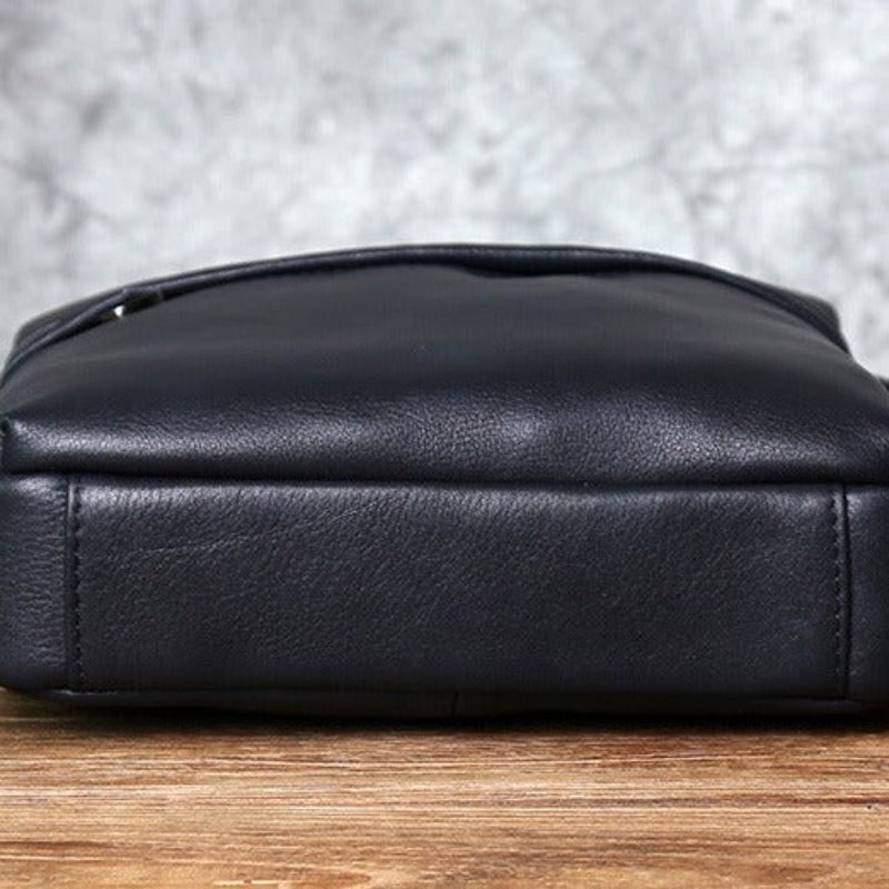 Sac Bandoulière Décontracté en Cuir Souple Chic pour Homme