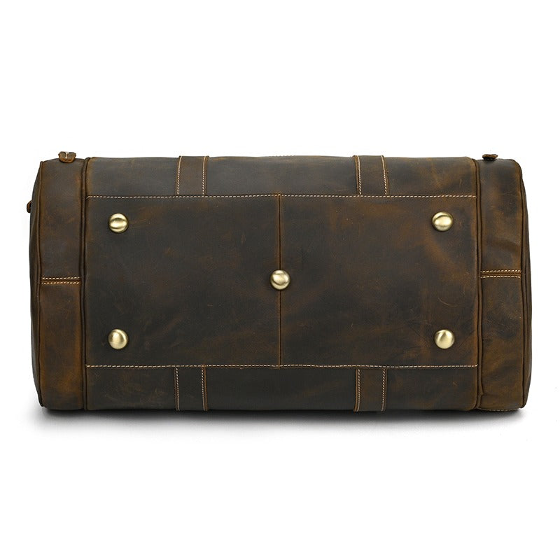 Sac de Voyage à Main Elégant en Cuir de Luxe pour Homme