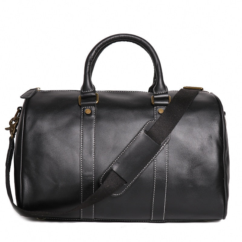 Sac de Voyage à Bagages Rétro & Vintage en Cuir