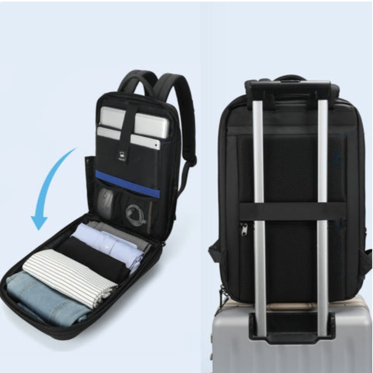 Sac Ordinateur à Dos Antivol & Imperméable pour Homme