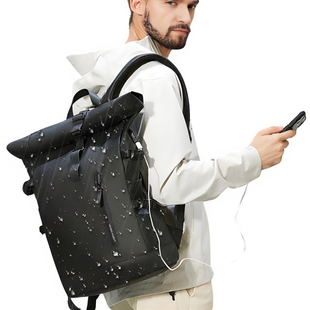Sac Ordinateur à Dos Extensible Etanche pour Homme