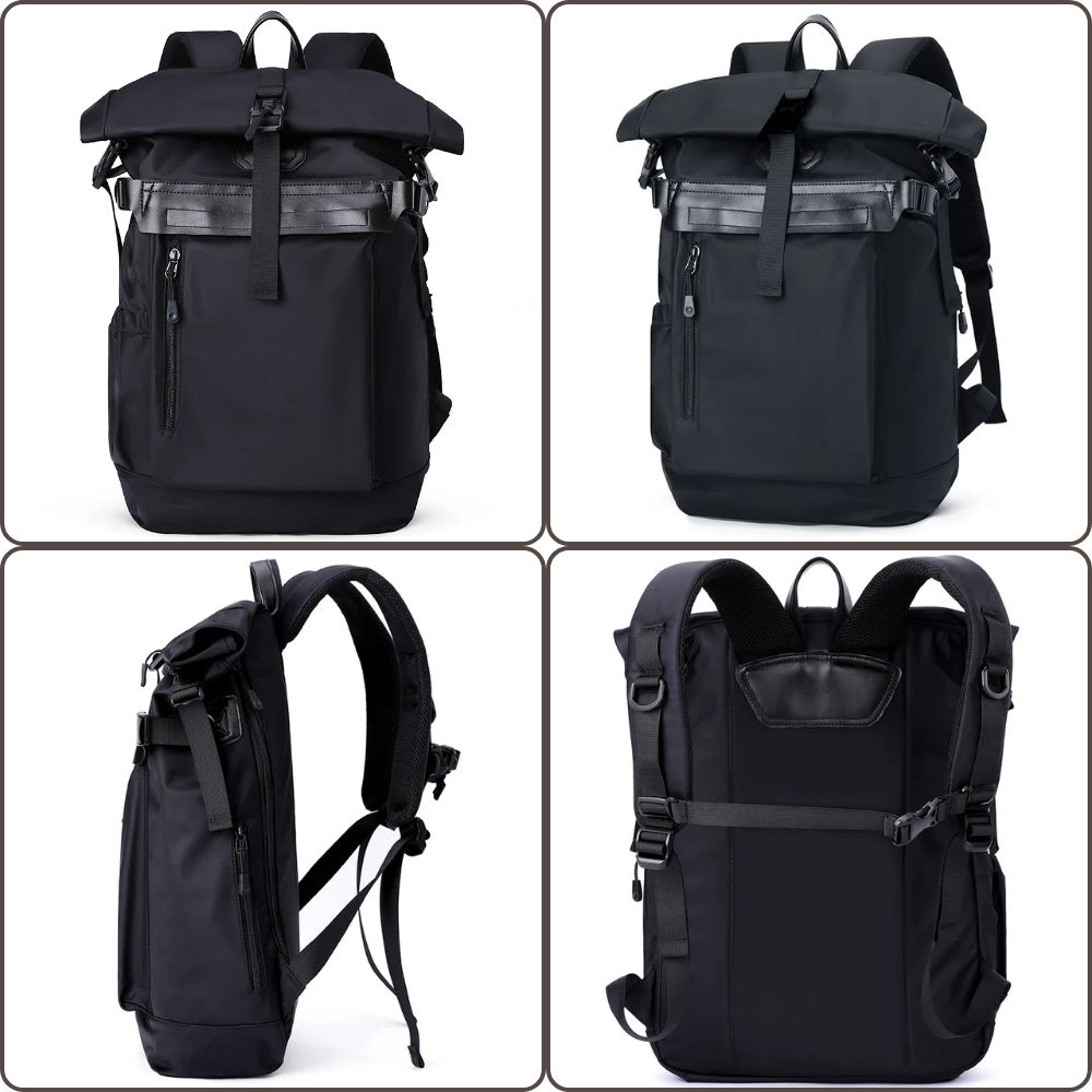 Sac à Dos PC Portable de 15 Pouce en Tissu Etanche pour Voyage