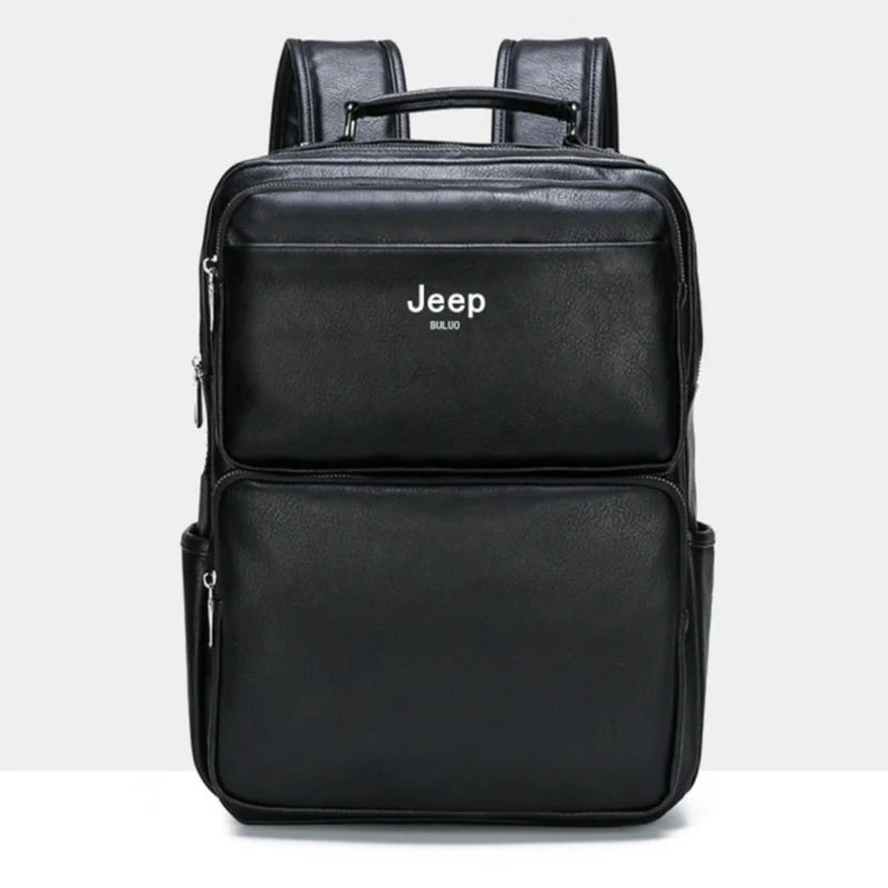 Sac à Dos PC Portable de 14 pouces en Cuir pour Homme