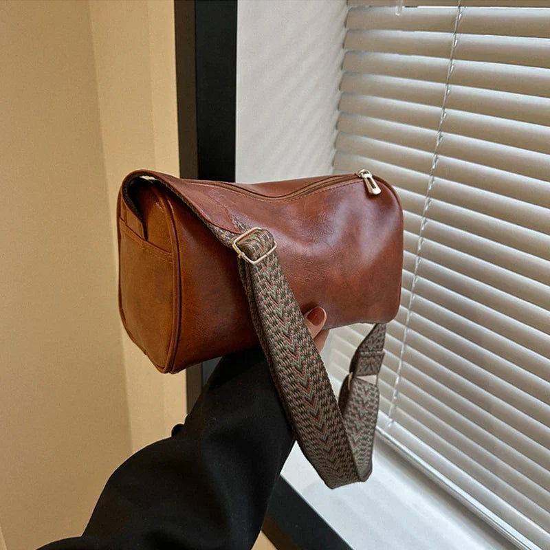 Trine - Sac Crossbody en Cuir Vintage