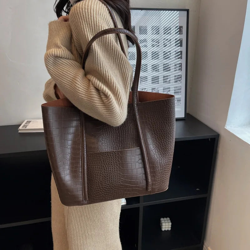 Betina™ - Sac à bandoulière en cuir crocodile