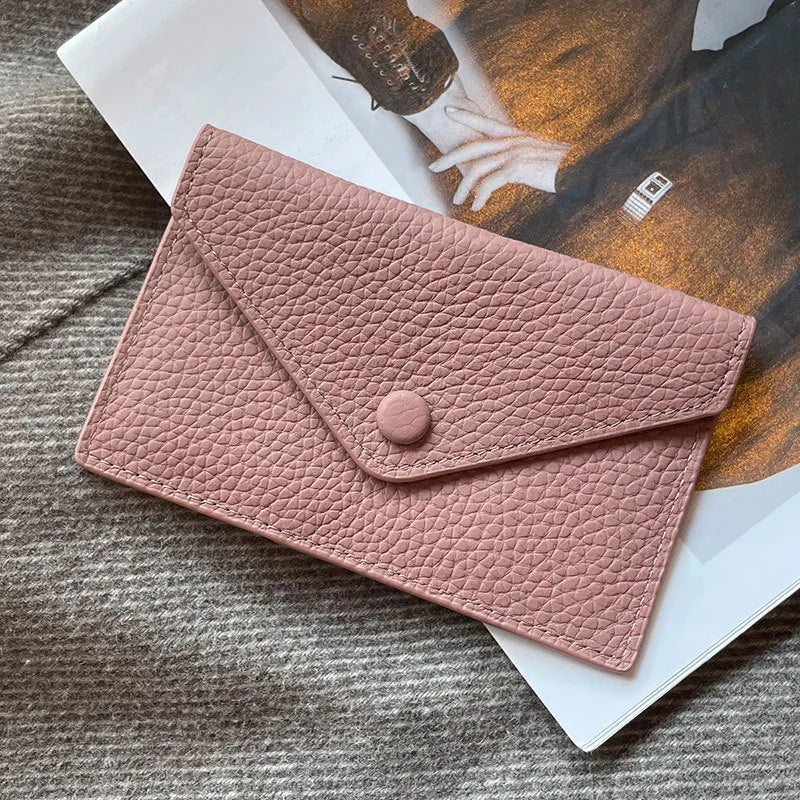Porte Carte Bancaire en Cuir pour Femme