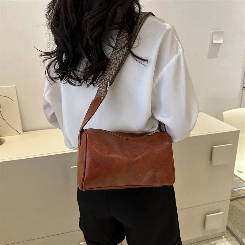 Trine - Sac Crossbody en Cuir Vintage