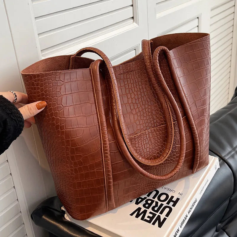 Betina™ - Sac à bandoulière en cuir crocodile