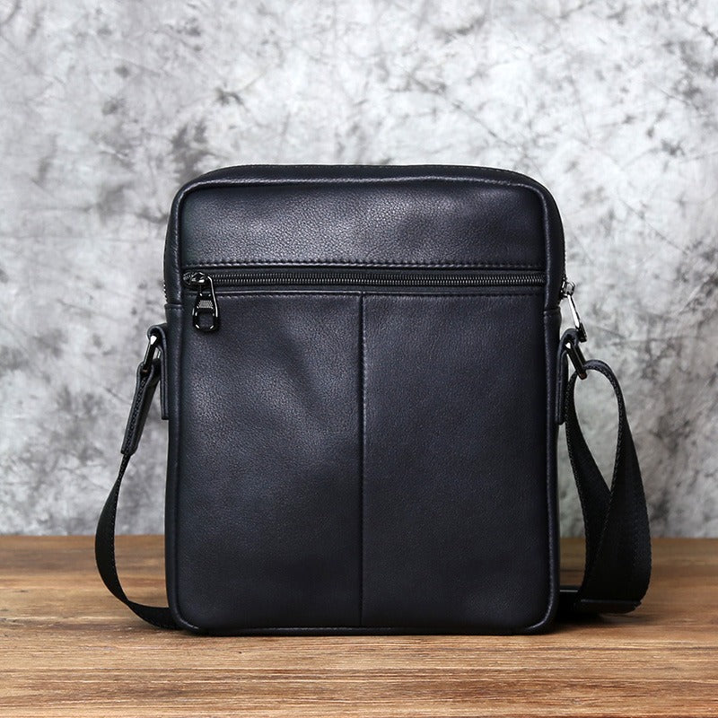 Sac Bandoulière Décontracté en Cuir Souple Chic pour Homme