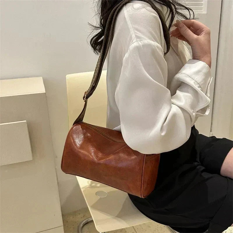 Trine - Sac Crossbody en Cuir Vintage