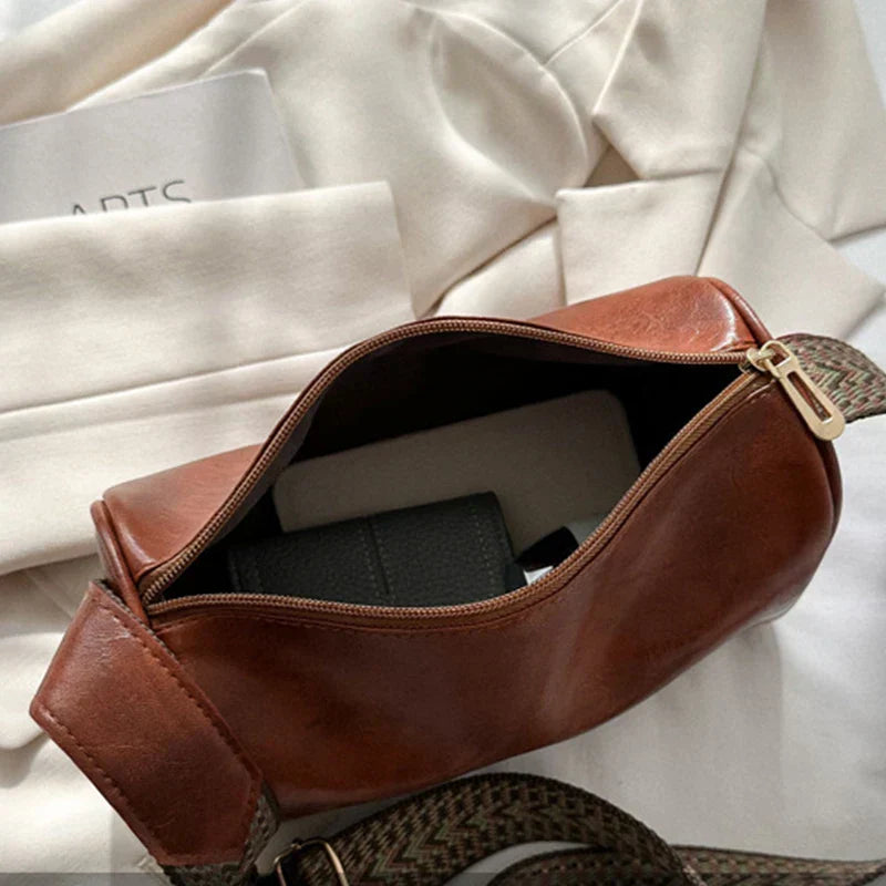 Trine - Sac Crossbody en Cuir Vintage