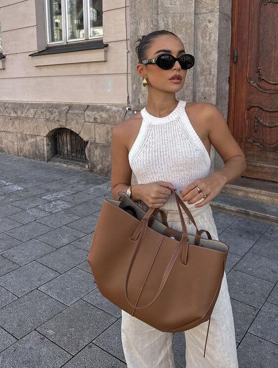 Viola - Sac Shopper en Cuir Luxe