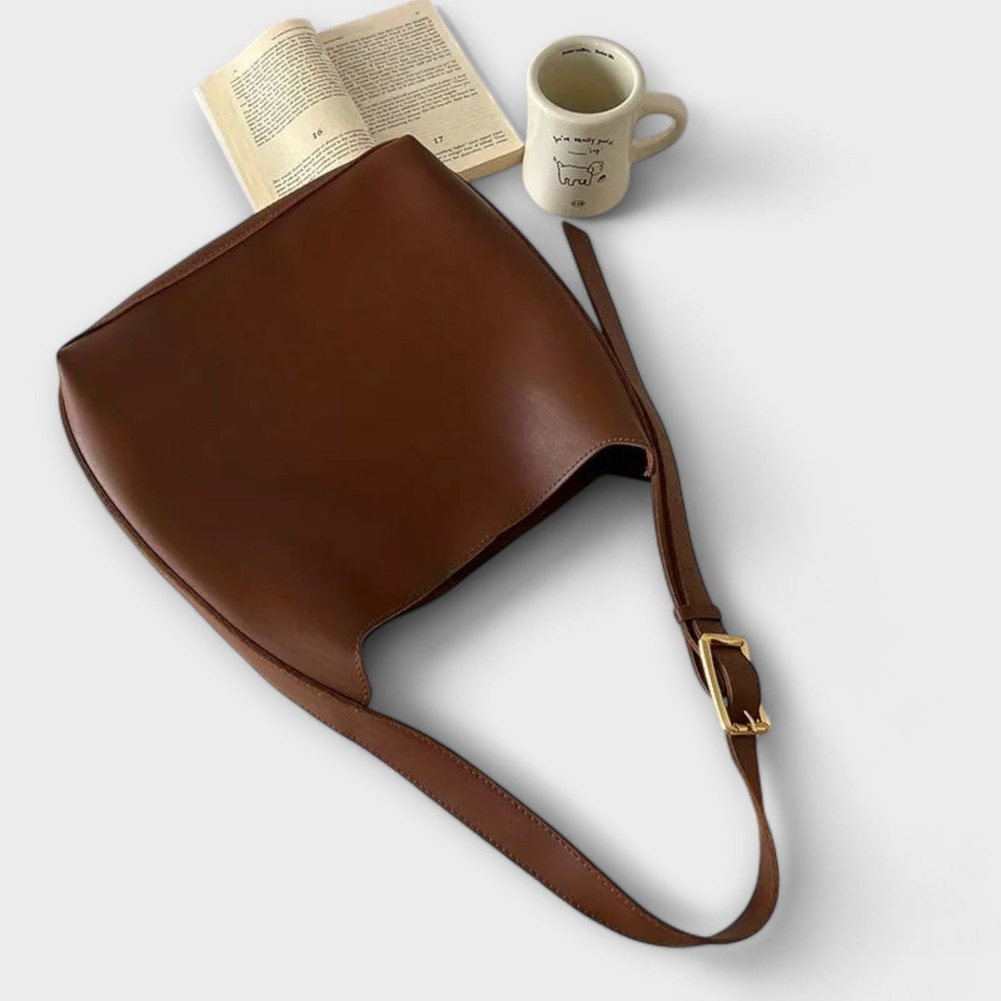 Isidore – Élégante Sac à bandoulière en cuir