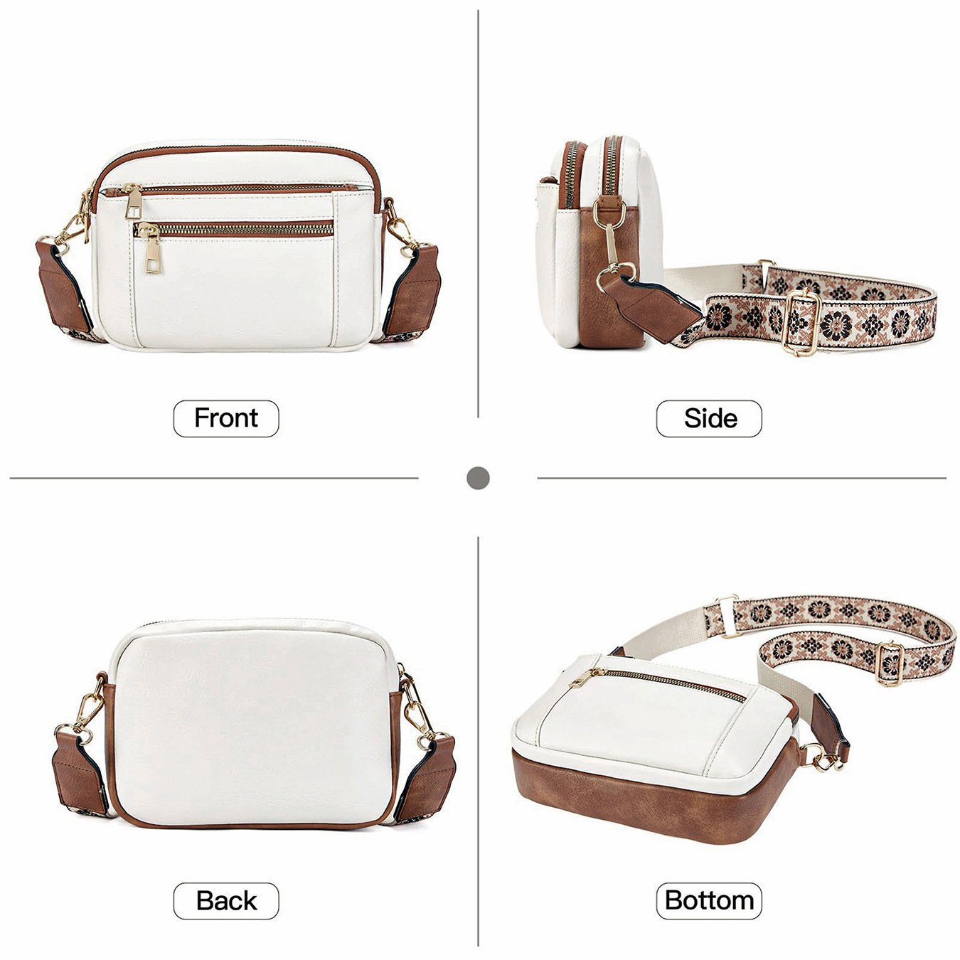 Ella | Sac à bandoulière en cuir raffiné