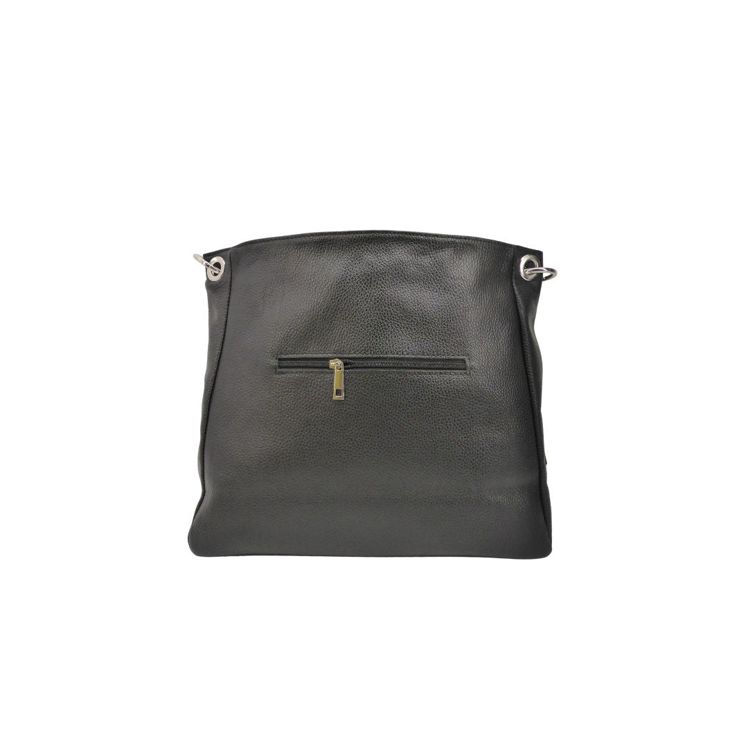 Sac à bandoulière en cuir pour femmes, taille moyenne - idéal pour le travail et le quotidien