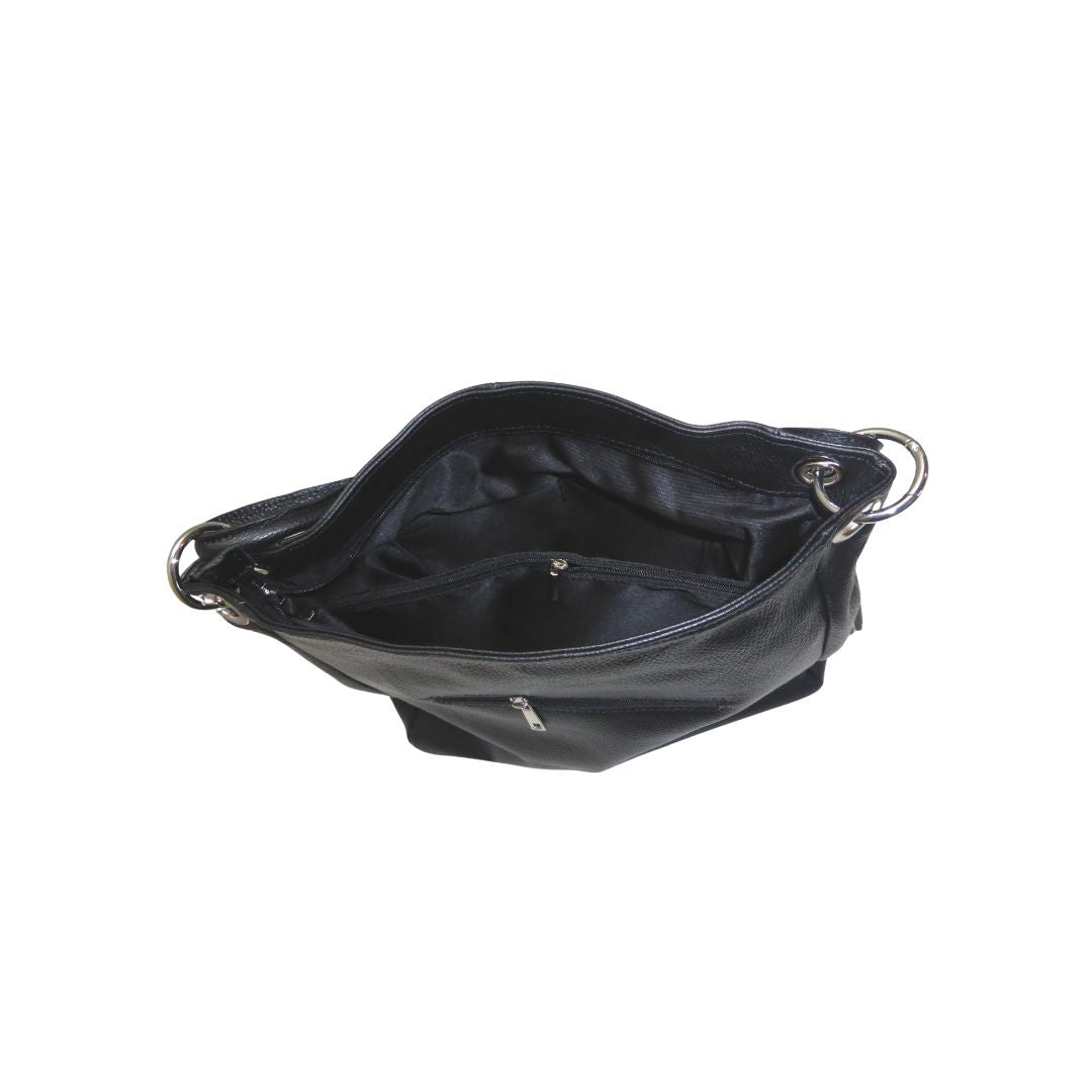 Sac à bandoulière en cuir pour femmes, taille moyenne - idéal pour le travail et le quotidien