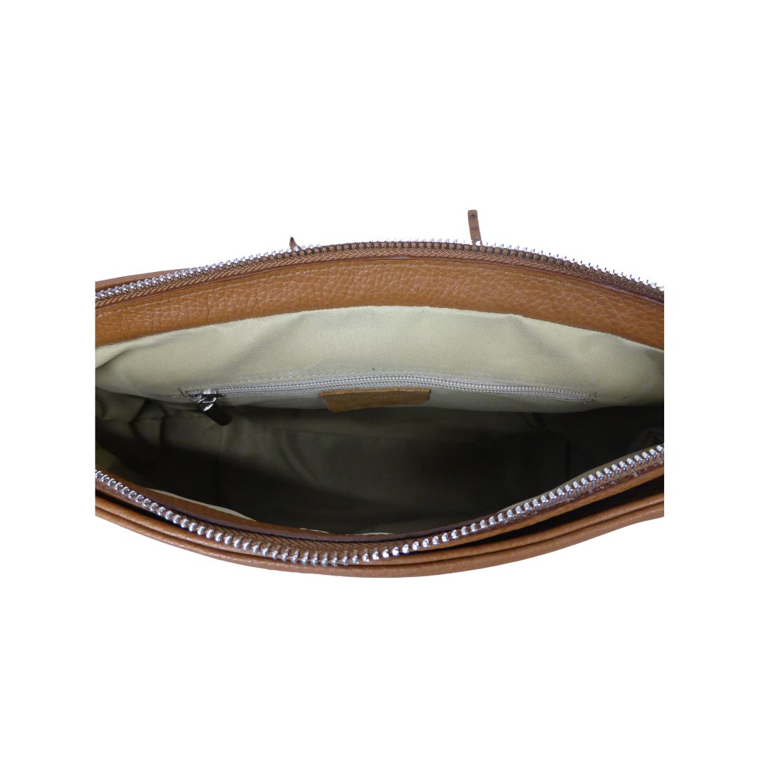 Sac à bandoulière en cuir élégant pour femmes avec clous