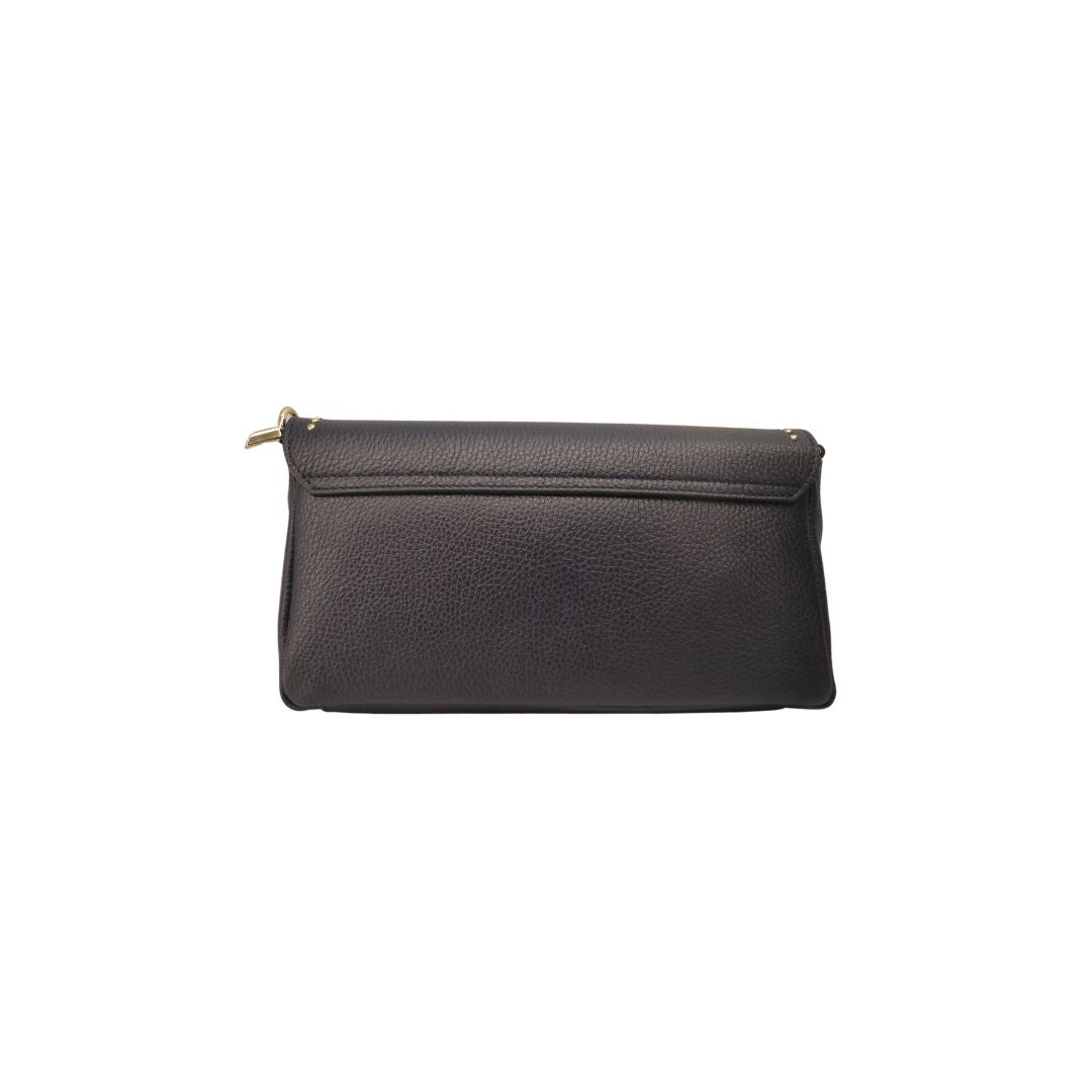 Élégante pochette pour femmes en cuir - Avec des détails dorés
