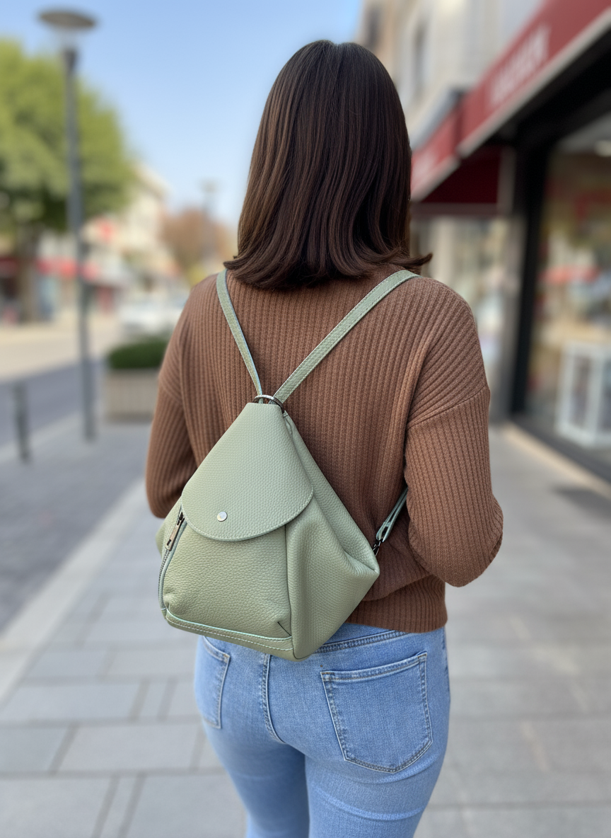 Sac à main pour femmes avec fonction de sac à dos et poche cachée