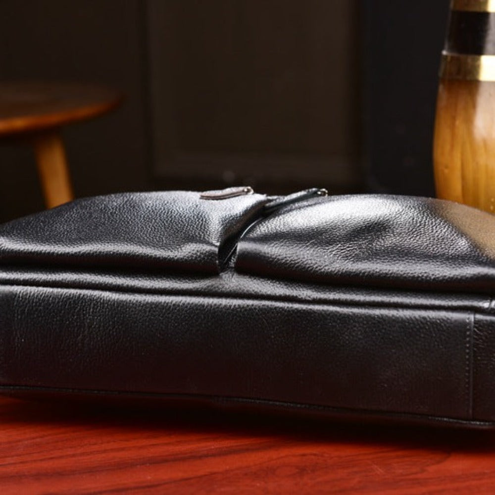Sac Ordinateur Portable de 14 Pouces en Cuir pour Homme