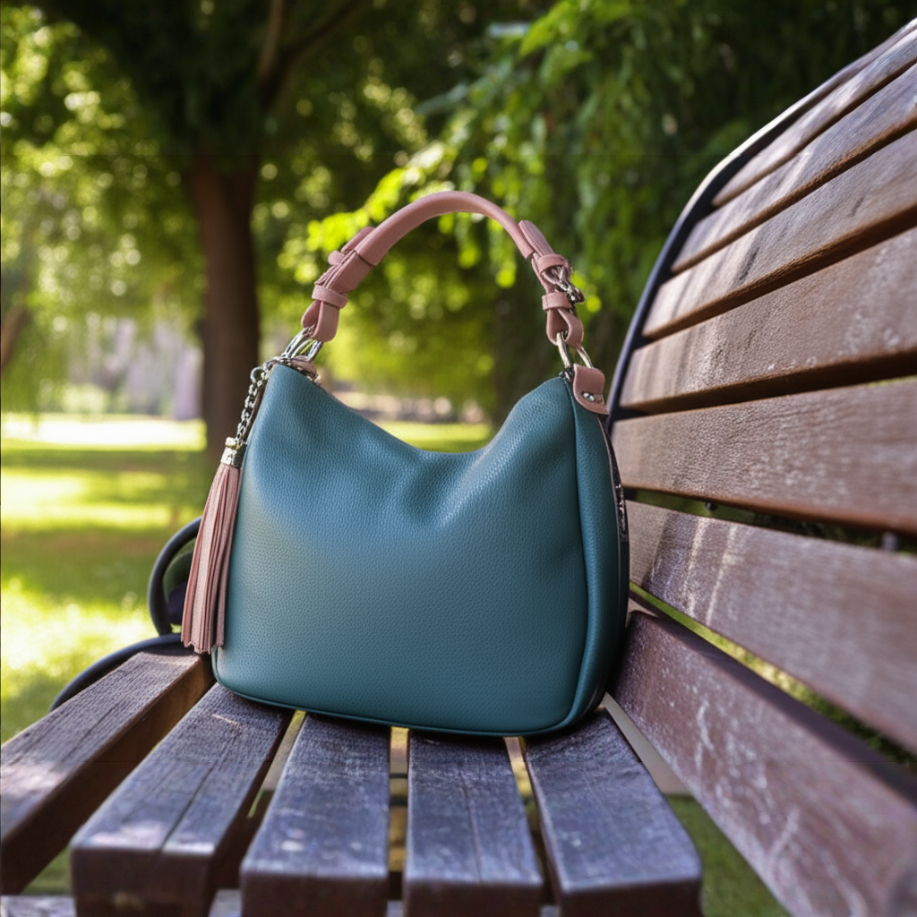 Sac shopper en cuir de taille moyenne avec poches latérales pratiques pour femmes