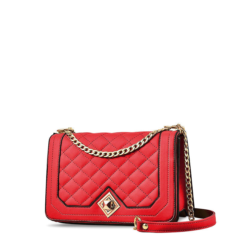 Sac à bandoulière tendance avec motif en diamant – Élégant et compact