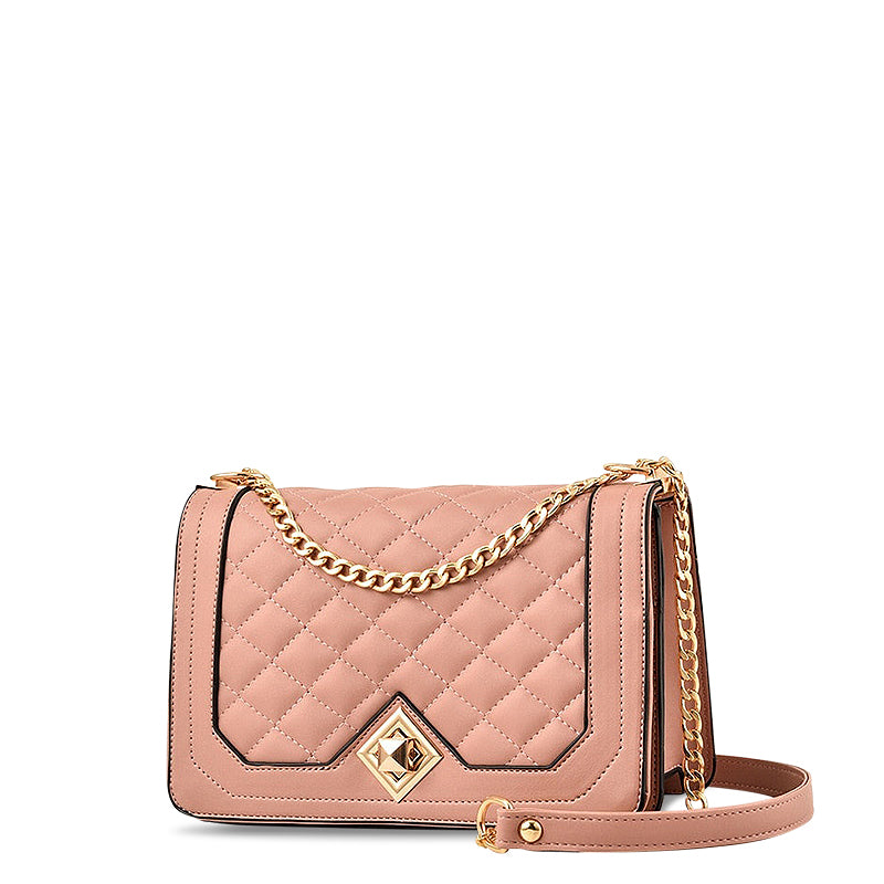 Sac à bandoulière tendance avec motif en diamant – Élégant et compact
