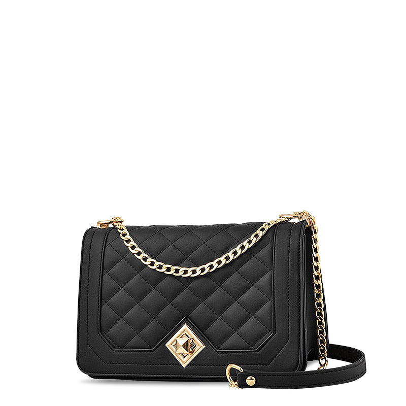 Sac à bandoulière tendance avec motif en diamant – Élégant et compact