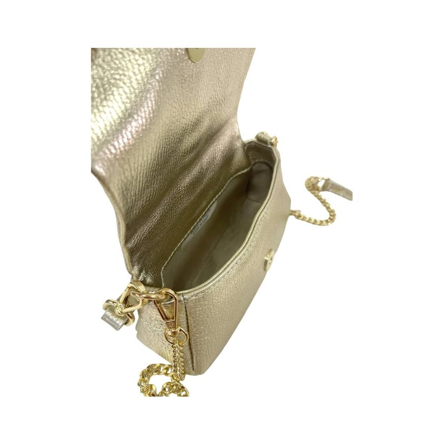 Sac de soirée en cuir glamour avec paillettes