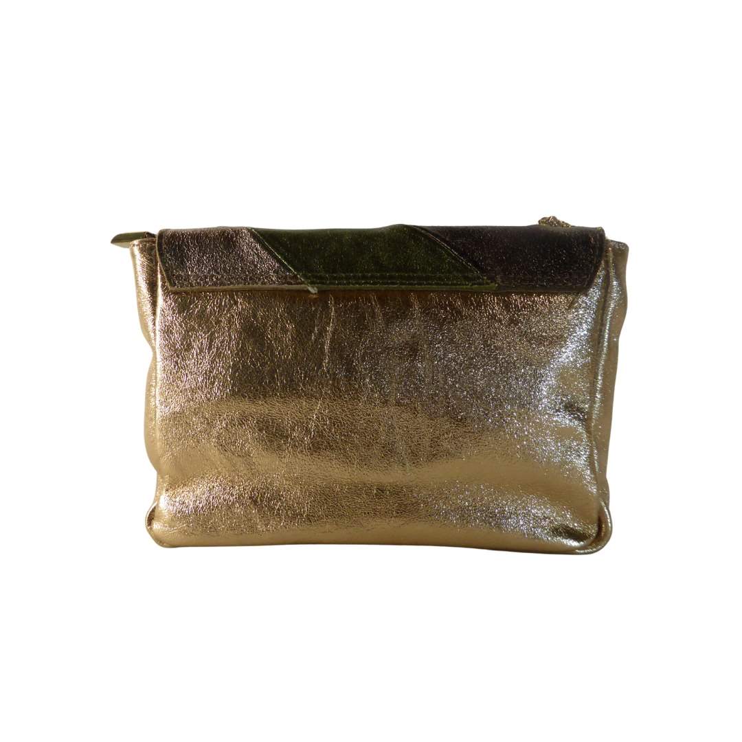 Pochette de soirée en cuir italien - Élégante et multicolore