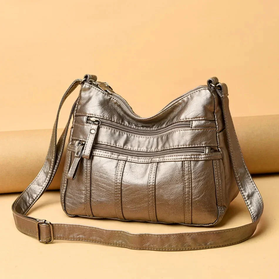 Sac à bandoulière pour femmes en cuir souple – léger et élégant