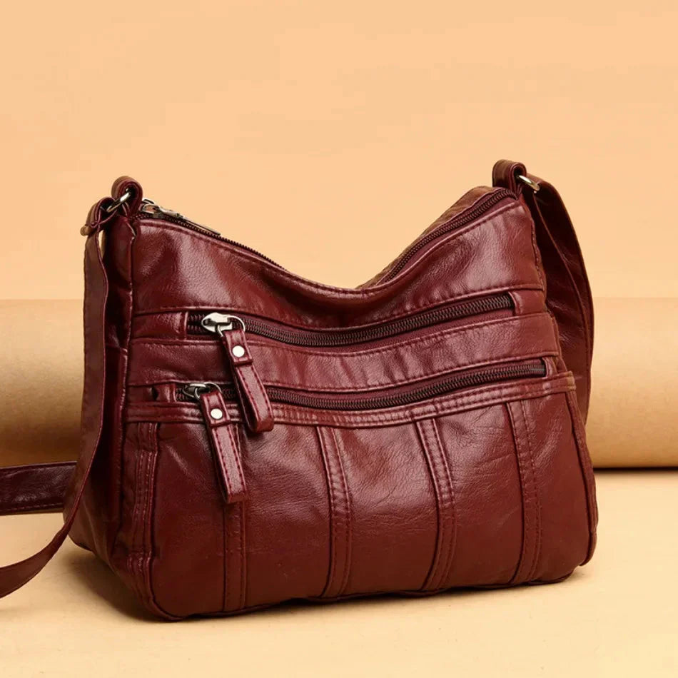 Sac à bandoulière pour femmes en cuir souple – léger et élégant