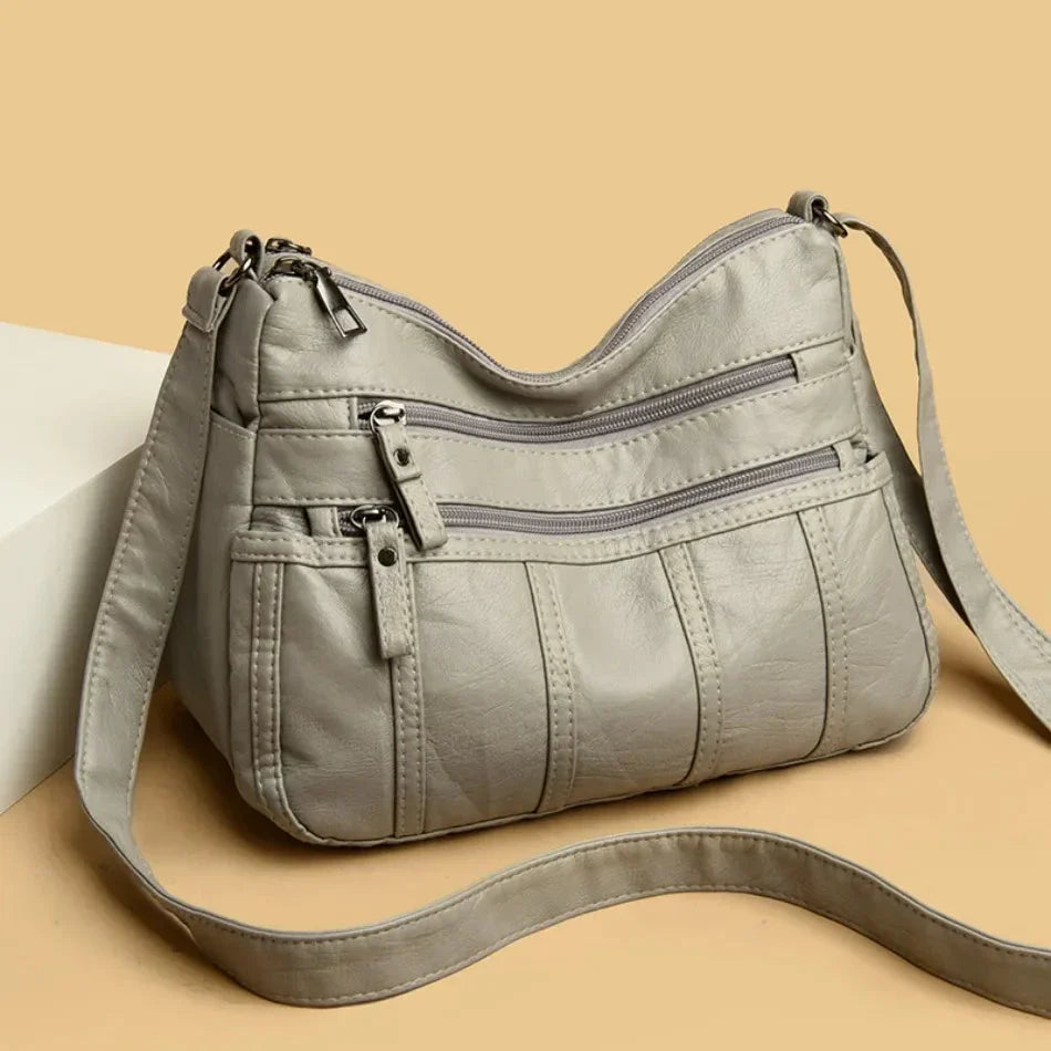 Sac à bandoulière pour femmes en cuir souple – léger et élégant