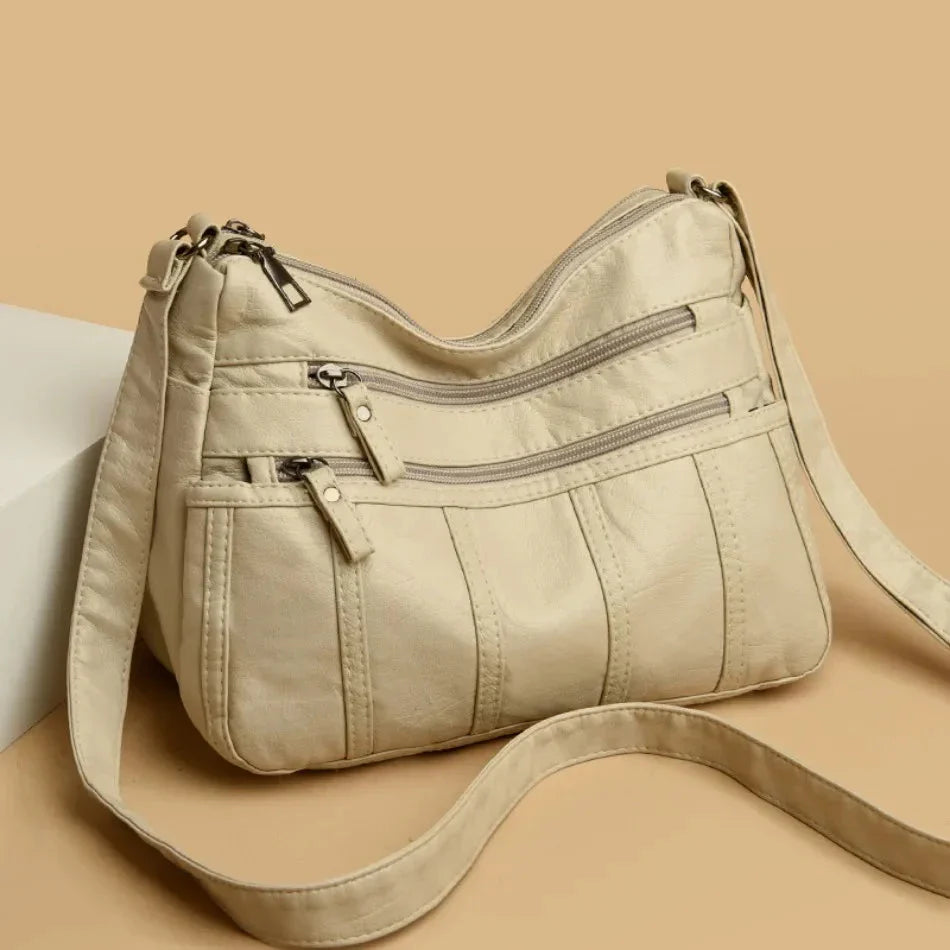 Sac à bandoulière pour femmes en cuir souple – léger et élégant