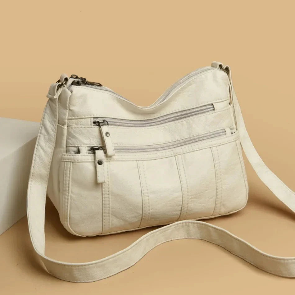 Sac à bandoulière pour femmes en cuir souple – léger et élégant