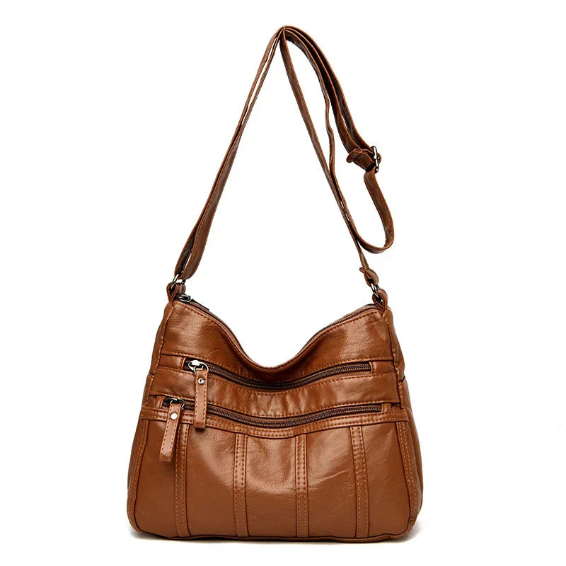 Sac à bandoulière pour femmes en cuir souple – léger et élégant