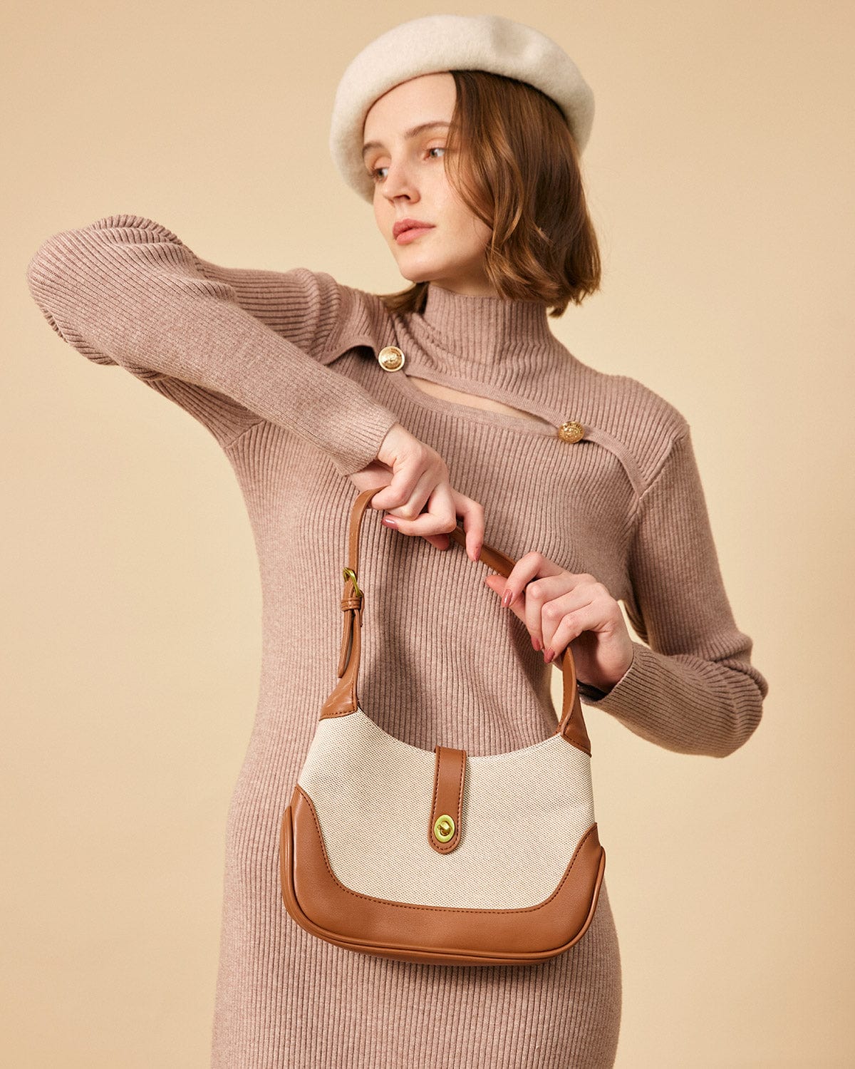 Sac à bandoulière en toile – Intemporel, Élégant & Chic sans Effort